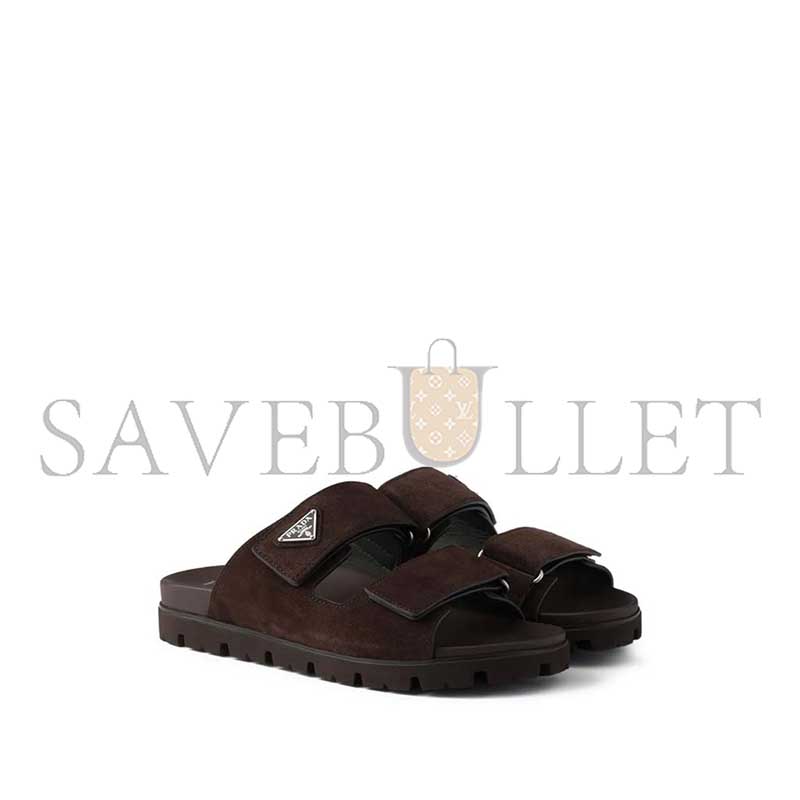 PRADA SUEDE BAND SANDALS 2X3129